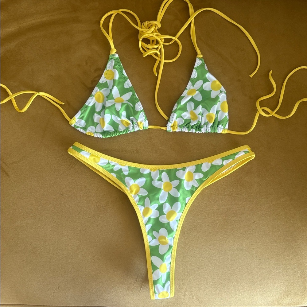 New Heavy Manners Thong Bottoms & Double String Top